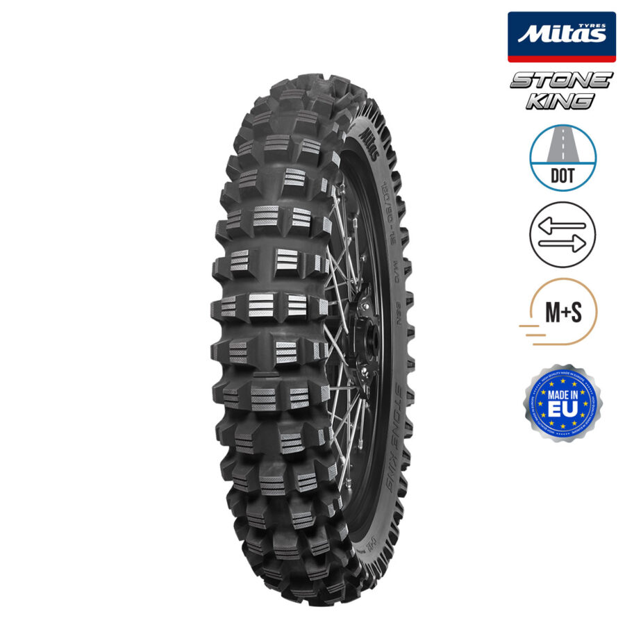 NAD. GUMA 120/90-18 71N TT M+S DOT STONE KING MITAS NEW*