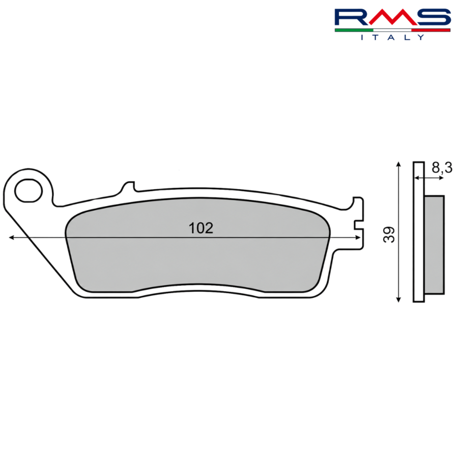 PLOCKI FA 142 225102530 225100870 8,3mm KYMCO ORGANIC RMS ITALY