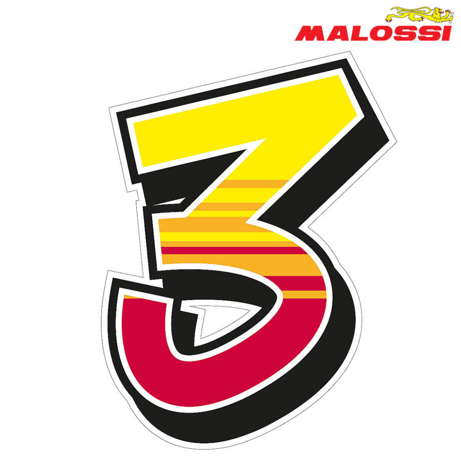 NALEPNICA ''3'' 14X19cm MALOSSI***