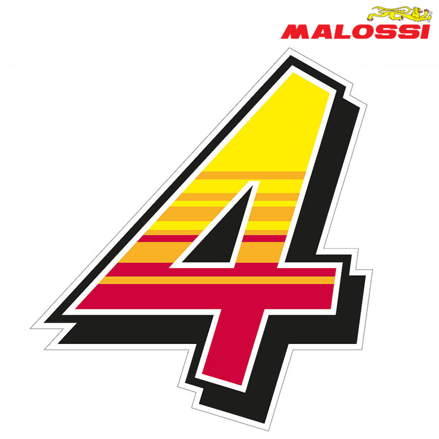 NALEPNICA ''4'' 17,2X19cm MALOSSI***