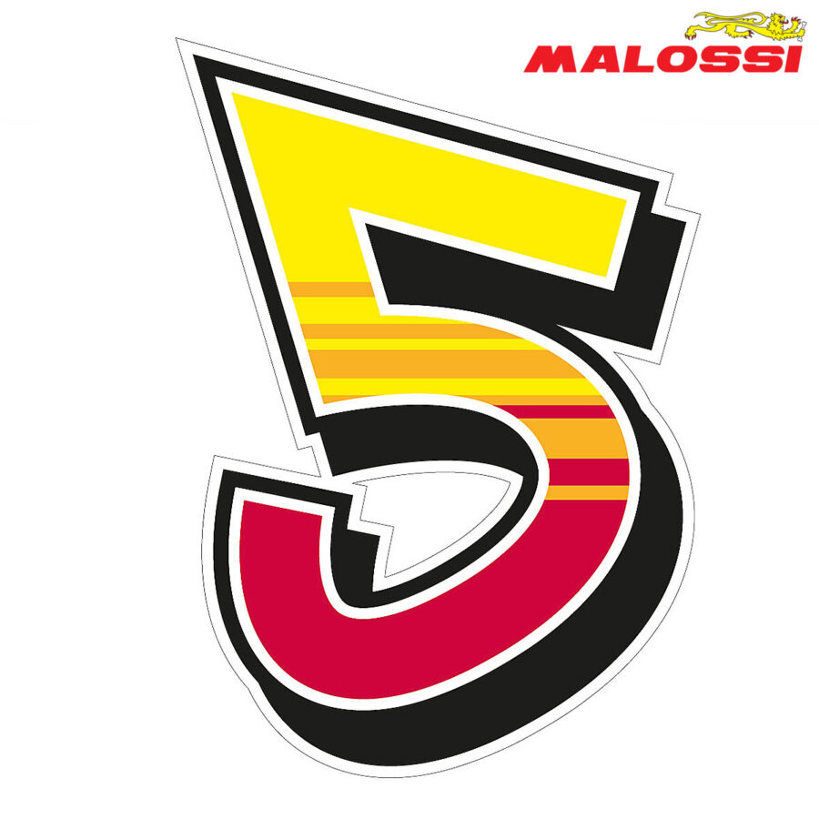 NALEPNICA ''5'' 13,6X19cm MALOSSI***