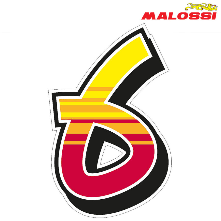 NALEPNICA ''6'' 12,1X19cm MALOSSI***