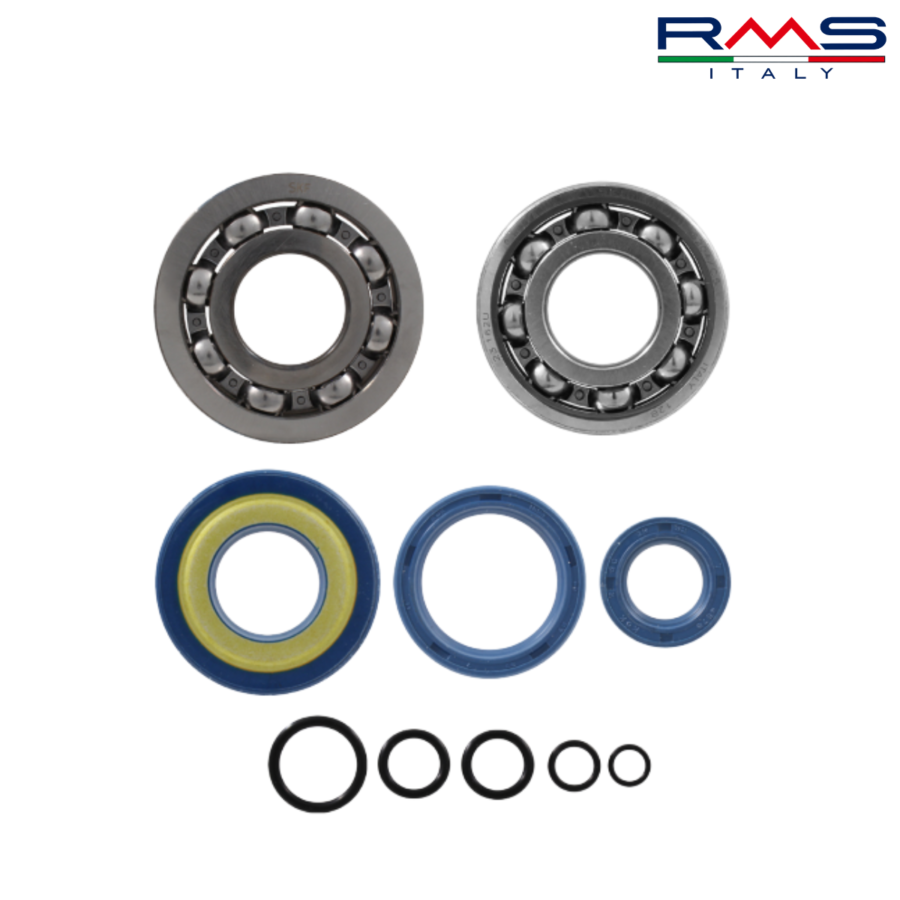 LAGERI SET SO SEMERINZI 6204 47X20X14 6303 47X20X14 PIAGGIO VESPA 50 90 100200810 SKF RMS ITALY*