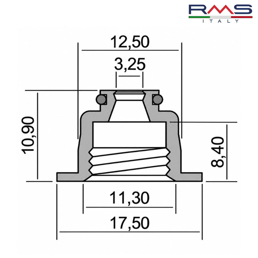 SEMERING VENTILI PIAGGIO VESPA PRIMAVERA 50 150 100669200 RMS ITALY