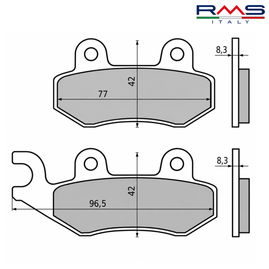 PLOCKI FA 228 KYMCO 50 125 150 8,3mm 225101620 RMS ITALY