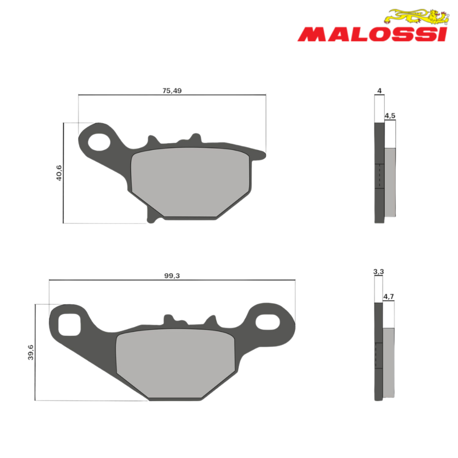 PLOCKI FA 230 A 8mm B 8,5mm 6212165BB SPORT MALOSSI*