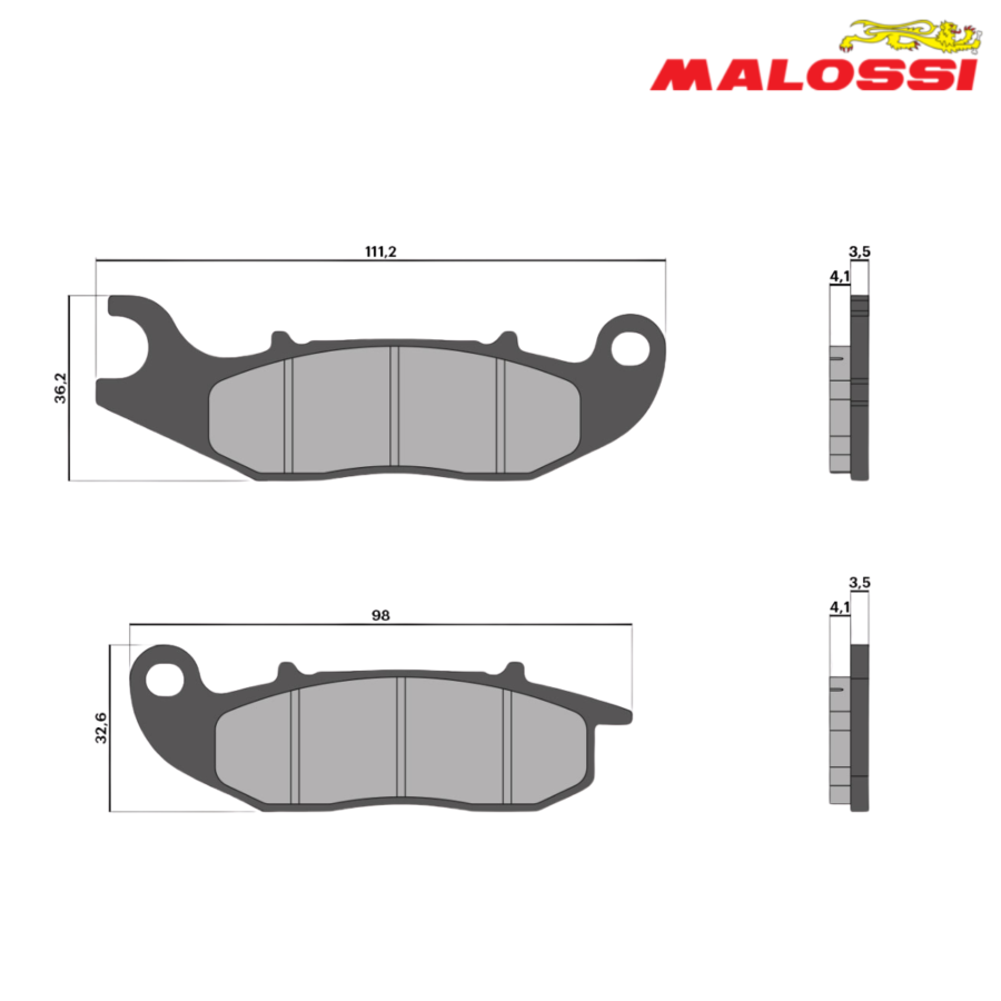 PLOCKI FA 465 7,6mm 6217435BB SPORT MALOSSI*