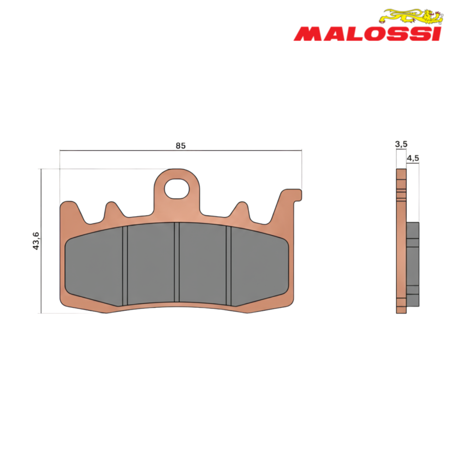 PLOCKI FA 630 8mm 6218043BS MHR SYNT MALOSSI*
