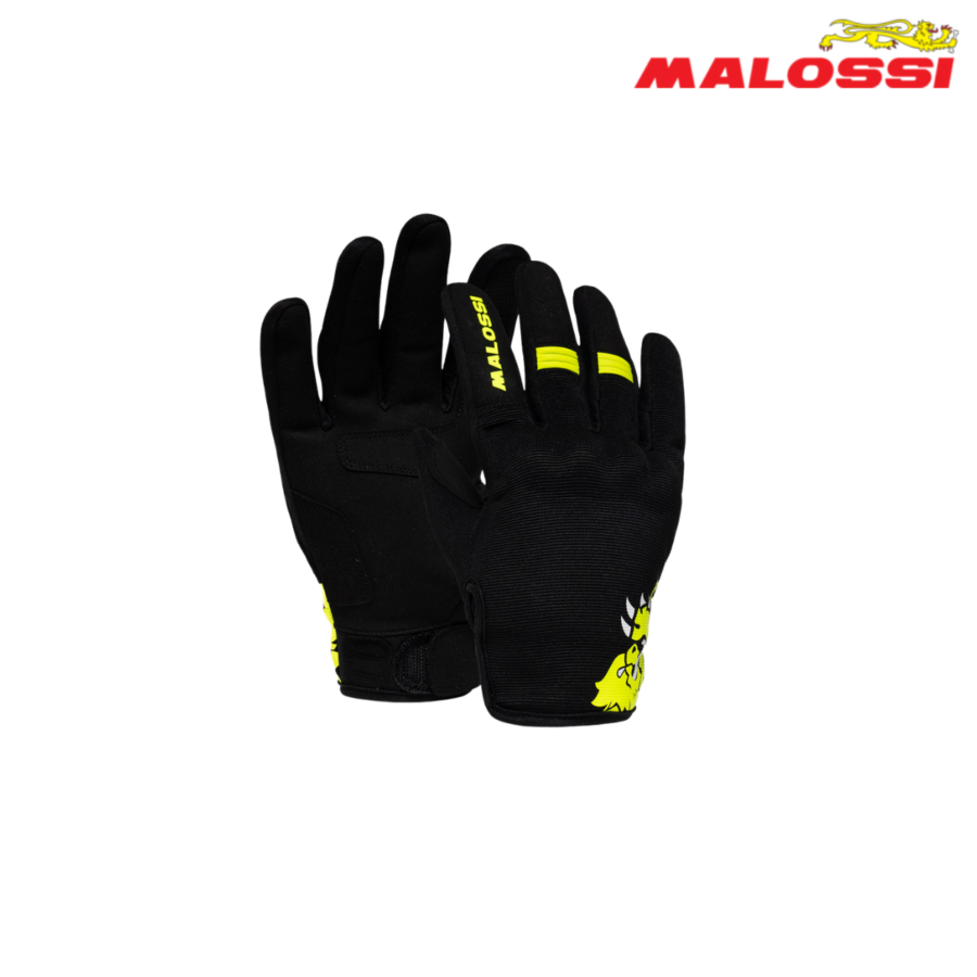 RAKAVICI XL CRNO SO ZOLTO 3919252.Y6 MALOSSI*