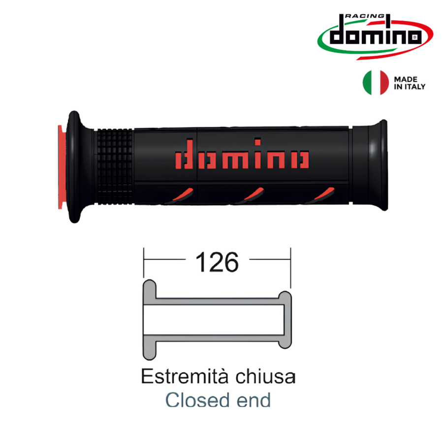 GUMICI RACKI DOMINO CRNI SO CRVENO 184160410 DOMINO ITALY