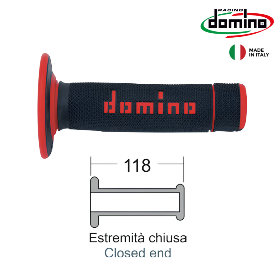 GUMICI RACKI DOMINO CRNI SO CRVENO KROS 184160430 DOMINO ITALY